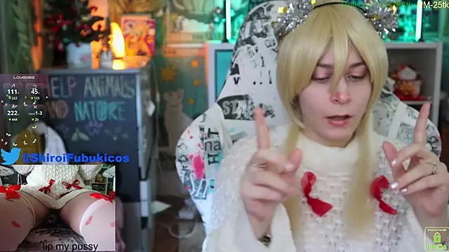 ShiroiFubuki online show from December 31, 2024, 8:26 am