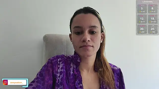 Snapshot of SamanthaWatson chatting on October 26, 2025, 8:20 pm SamanthaWatson online show from October 26, 2025, 8:20 pm