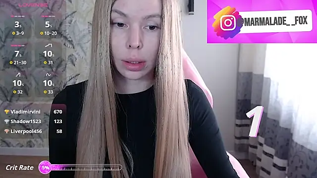 Marmalade Fox online show from April 18, 2026, 4:15 am