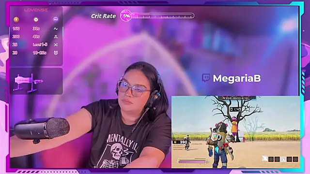 Snapshot of MegariaB chatting on February 17, 2026, 4:43 am MegariaB online show from February 17, 2026, 4:43 am