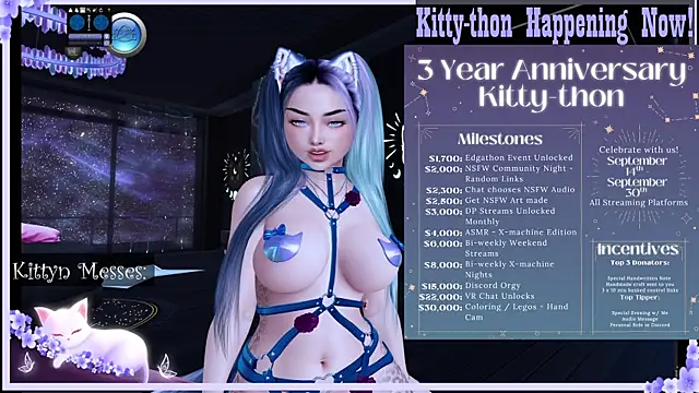 SassyKittyn online show from September 22, 2025, 5:46 am