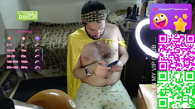 BISEXGOOD777 online show from October 12, 2025, 6:20 pm