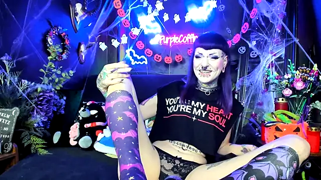 Purple Coffin666 online show from October 9, 2025, 8:59 am