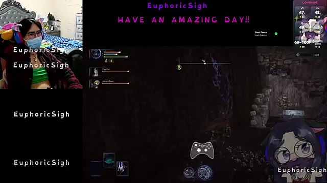 EuphoricSigh online show from February 22, 2026, 9:27 pm