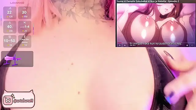 AriaBursett online show from October 29, 2025, 8:19 pm