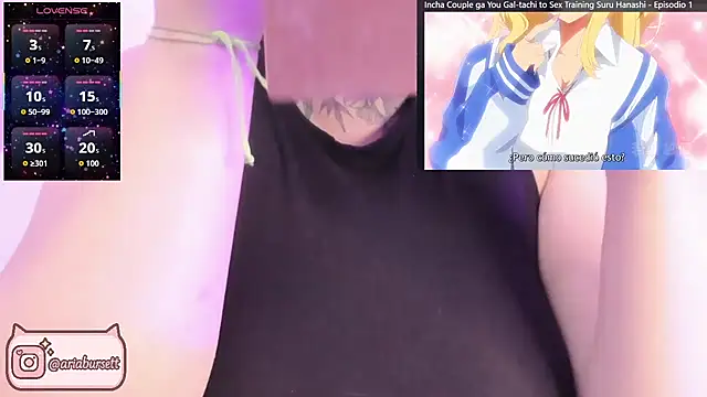 AriaBursett online show from October 17, 2025, 4:09 pm