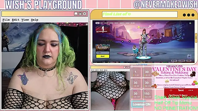 Snapshot of nevermakeawish chatting on February 11, 2026, 4:40 pm nevermakeawish online show from February 11, 2026, 4:40 pm