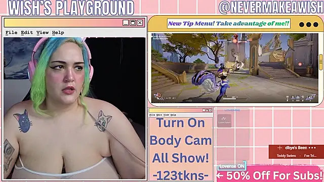 Snapshot of nevermakeawish chatting on February 19, 2026, 5:32 pm nevermakeawish online show from February 19, 2026, 5:32 pm