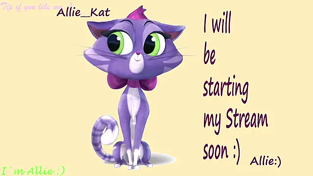 Allie Kat online show from April 25, 2026, 1:41 pm