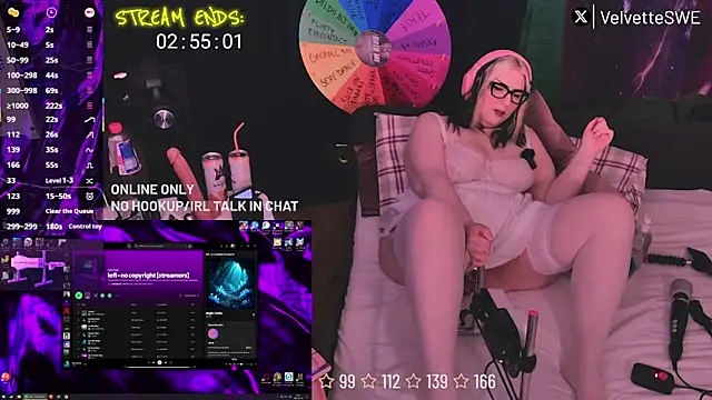 Snapshot of VelvetteSWE chatting on June 26, 2026, 6:03 pm VelvetteSWE online show from June 26, 2026, 6:03 pm