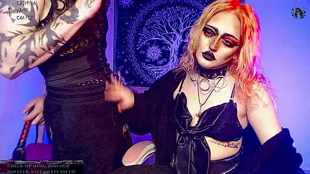 CrimsonVampCouple online show from February 6, 2026, 11:56 pm