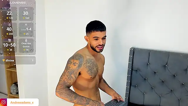 Andrewadamsx online show from June 23, 2026, 1:20 pm