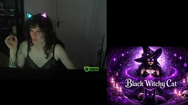 Snapshot of Black_Kitty_Witch chatting on July 24, 2026, 9:22 pm Black Kitty Witch online show from July 24, 2026, 9:22 pm