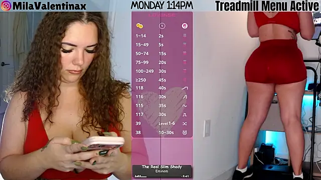 MilaValentina online show from March 9, 2026, 5:16 pm