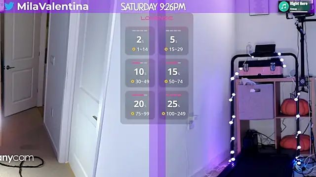 Snapshot of MilaValentina chatting on February 9, 2025, 2:28 am MilaValentina online show from February 9, 2025, 2:28 am