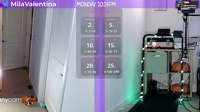 Snapshot of MilaValentina chatting on January 28, 2025, 3:15 am MilaValentina online show from January 28, 2025, 3:15 am