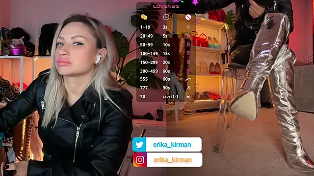 Erika Kirman online show from January 11, 2026, 11:06 am