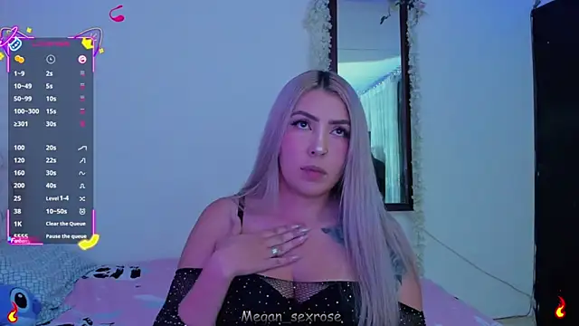 megan sexrose online show from January 15, 2026, 12:14 am