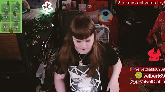 VelvetDiablo online show from February 25, 2026, 12:22 am