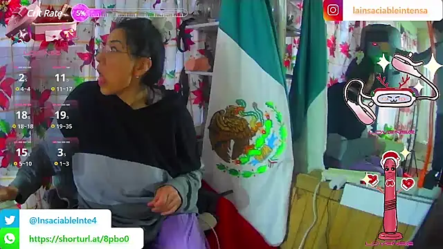 LaInsaciableIntensa online show from February 25, 2025, 11:15 pm