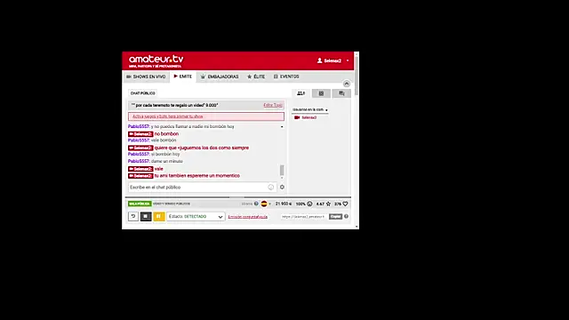 Snapshot of selenax2023 chatting on March 12, 2025, 1:25 am selenax2023 online show from March 12, 2025, 1:25 am
