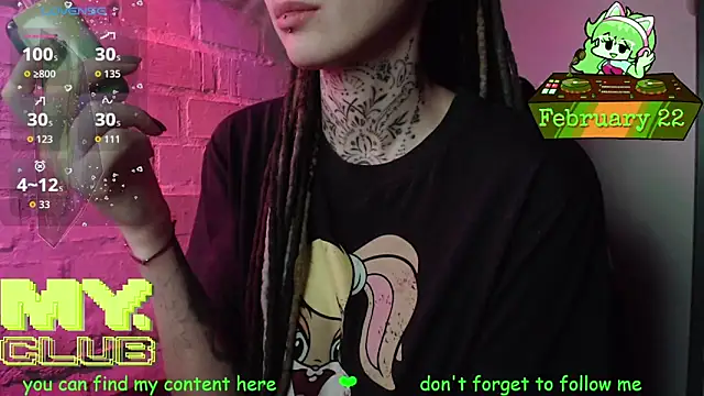 Witch Emma online show from February 22, 2026, 7:44 am