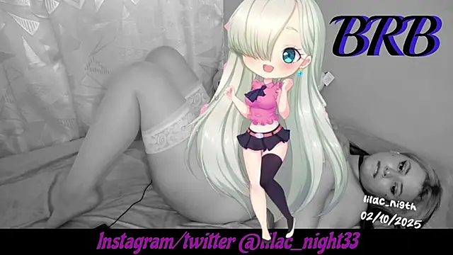 lilac night33 online show from October 3, 2025, 12:17 pm