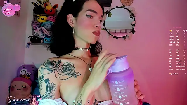 Snapshot of Saby_mermaid chatting on December 13, 2024, 9:20 pm Saby mermaid online show from December 13, 2024, 9:20 pm